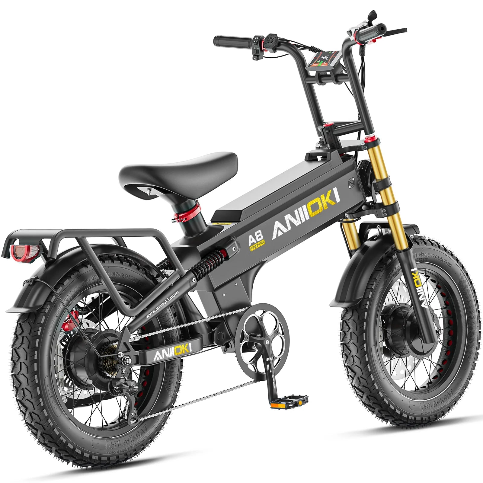 2025 Version A8 Pro Max 52V Dual Motor Ebike