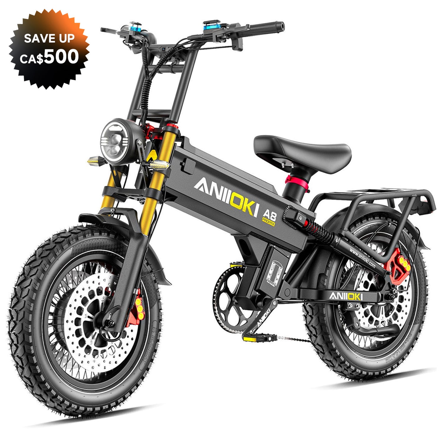 2025 Version A8 Pro Max 60V Dual Motor Ebike