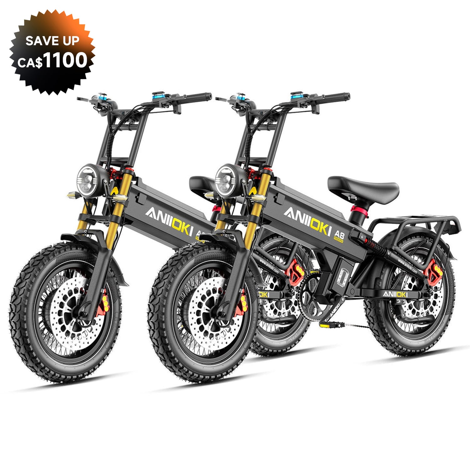 Bundle Sale - A8 Pro Max Dual Motor 60V 70Ah x 2