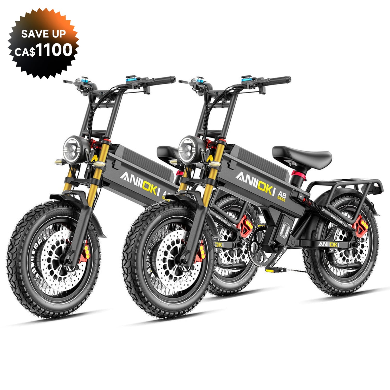 Bundle Sale - A8 Pro Max Dual Motor 60V 80Ah x 2
